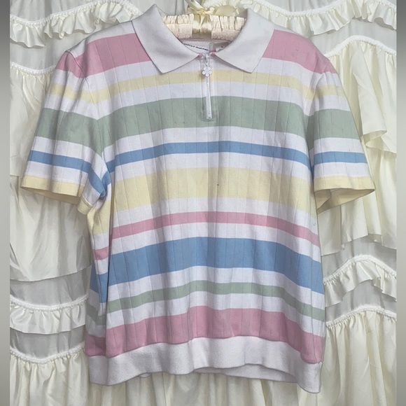Price firm : VTG striped collared shirt - Picture 6 of 6